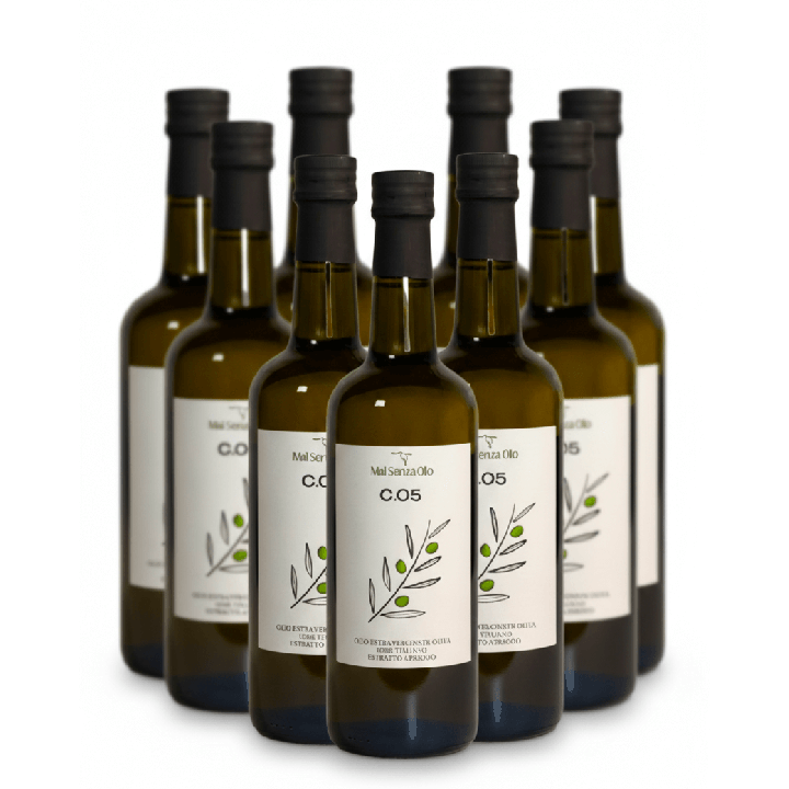 CONFEZIONE DA 9 BOTTIGLIE DI OLIO EVO C.05