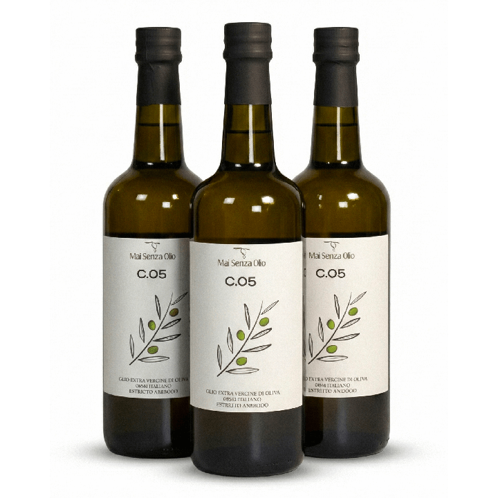 CONFEZIONE DA 3 BOTTIGLIE DI OLIO EVO C.05