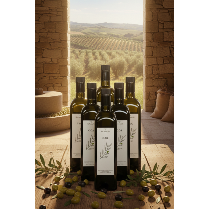 C.02 - Olio EVO 6 Bottiglie - Blend Ogliarola e Coratina